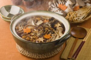 長野県　かもと霜降りひらたけ鍋