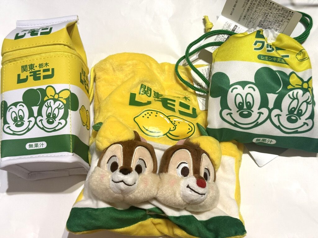 栃木県のご当地ドリンク「レモン牛乳」とディズニーがコラボ！レトロなデザインのお菓子入りグッズが登場！